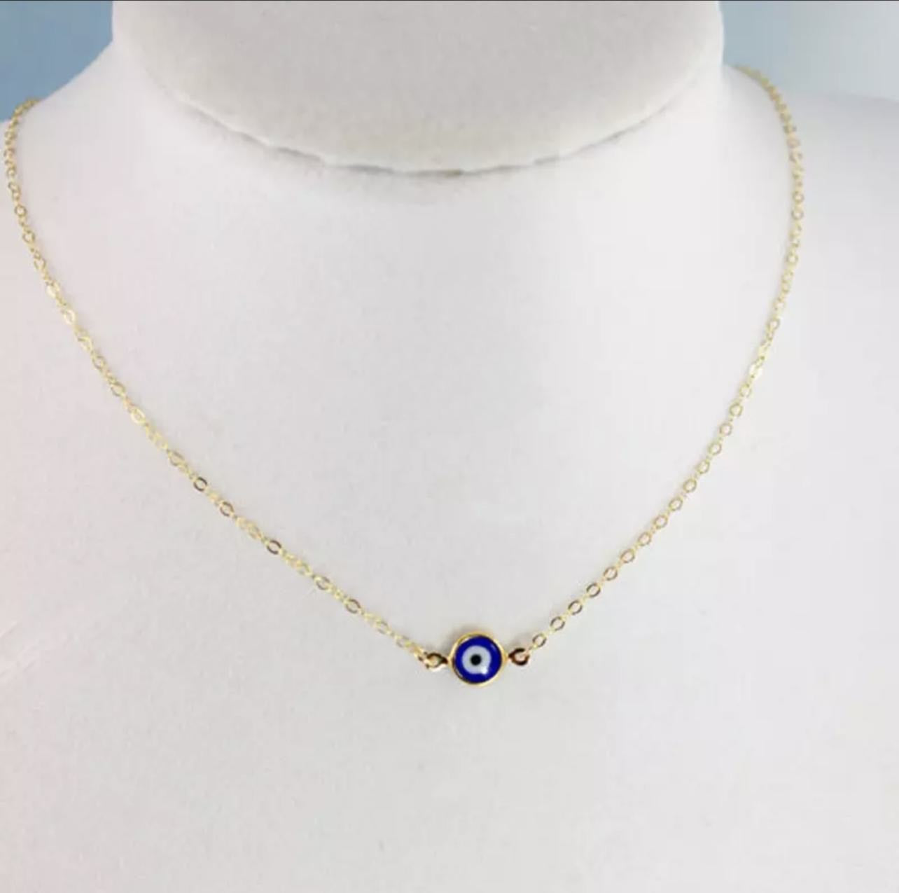 Gold Plated Evil-Eye Necklace