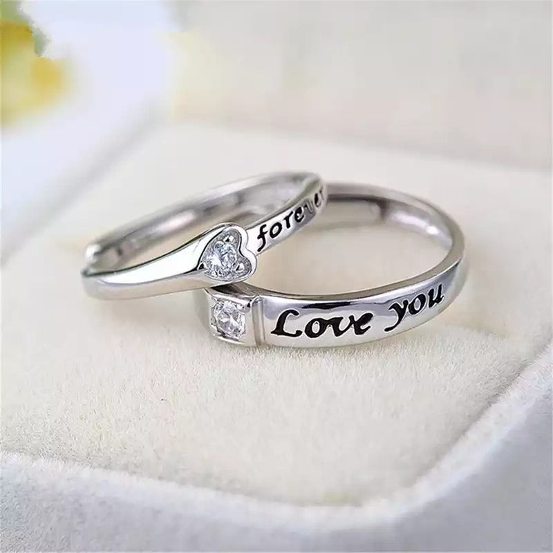 Silver Couple Rings