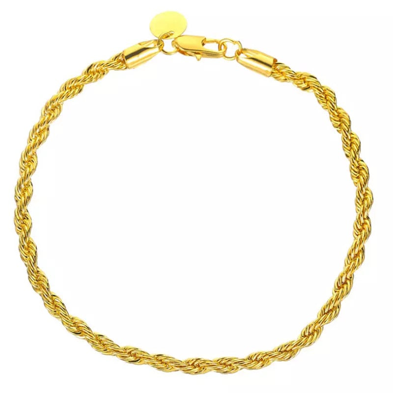 18K Gold Plated na Bracelet